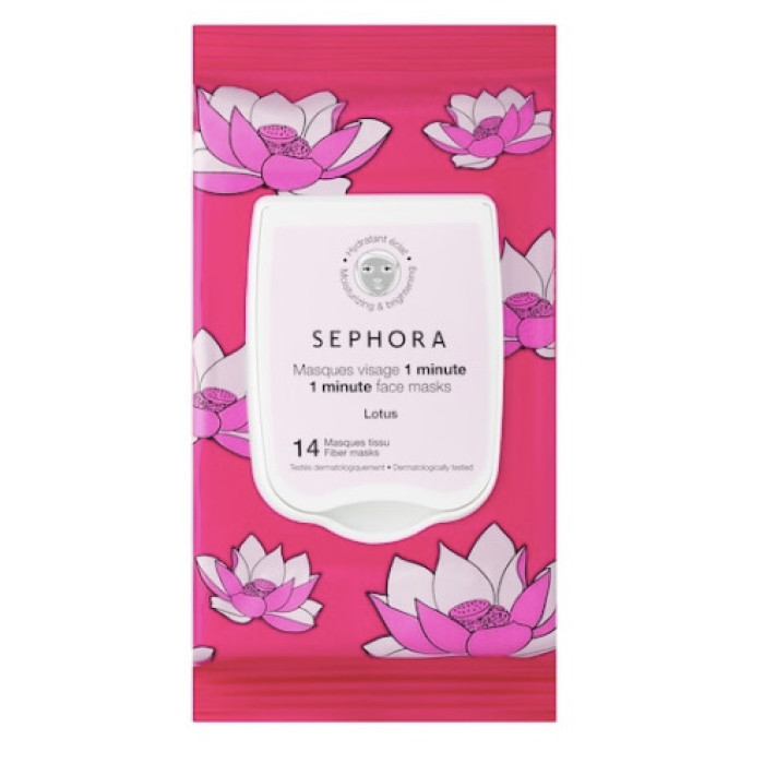 Набір масок для обличчя Лотус SEPHORA COLLECTION 1 Minute Face Masks 14 шт