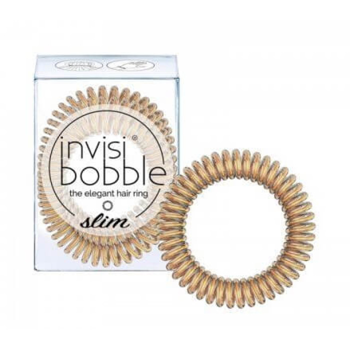 Резинка-браслет для волос invisibobble SLIM Bronze Me Pretty 3 шт