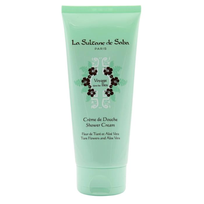 Крем-гель для душу тіаре та алое вера La Sultane de Saba Aloe Vera and Tiare Flower Fragrance Shower Cream 200 ml