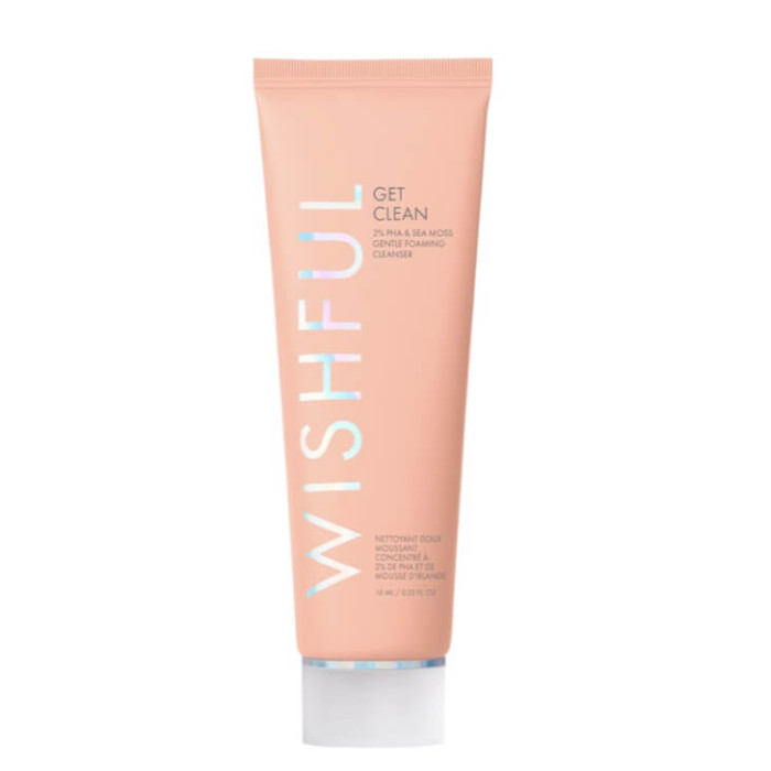 Пінка для вмивання Wishful Mini Get Clean 2% PHA & Sea Moss Gentle Foaming Cleanser 10 ml
