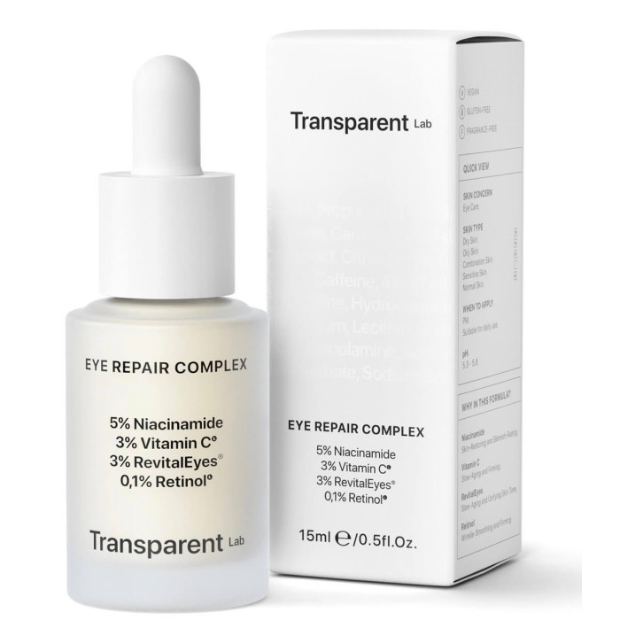 Нічна сироватка для зони навколо очей Transparent Lab Eye Repair Complex 15 ml