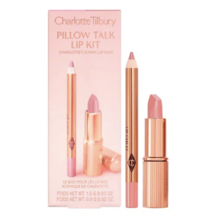 Набор для губ Charlotte Tilbury Mini Pillow Talk Lipstick & Liner Set - Pillow Talk Fair