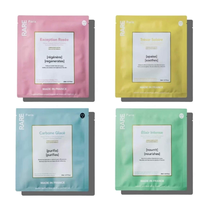 Набір з чотирьох масок для обличчя у боксі Rare Paris Box Of 4 Face Mask