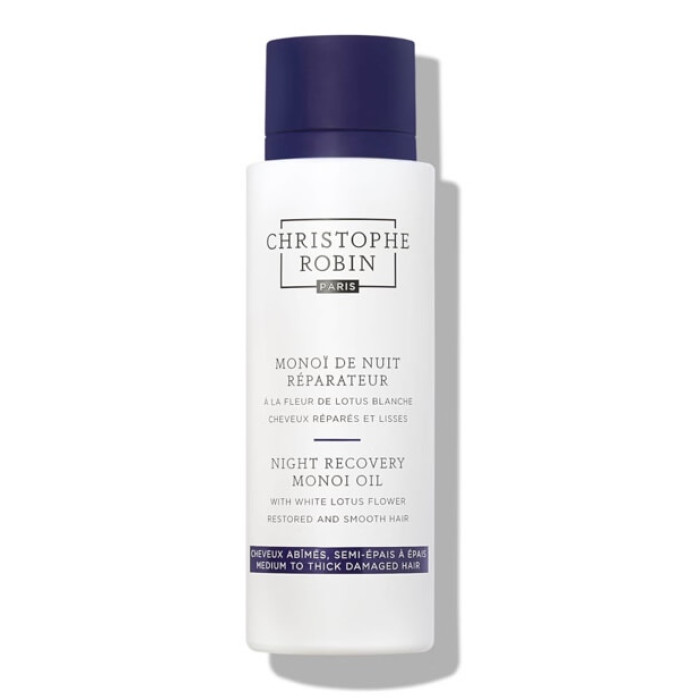 Ночное восстанавливающее масло Christophe Robin Night Recovery Monoi Oil With White Lotus Flower 92 g
