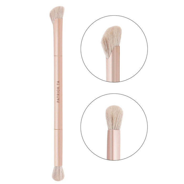 Пензлик для скульптурування обличчя Patrick Ta Dual‑Ended Precision Sculpting Brush For Contour 3