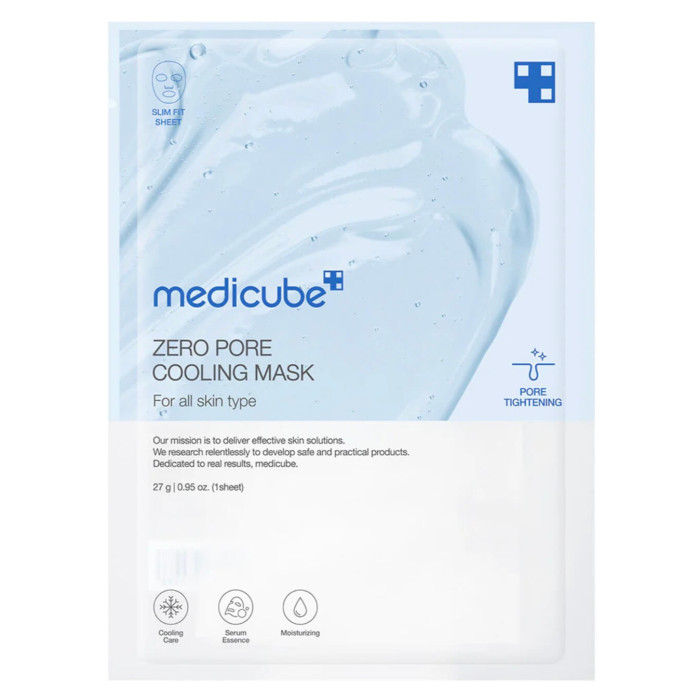 Охолоджувальна тканинна маска для звуження пор Medicube Zero Pore Cooling Mask 27 ml