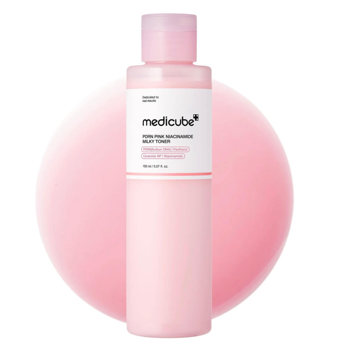 Тонер для щоденного догляду Medicube PDRN Pink Niacinamide Milky Toner 150 ml