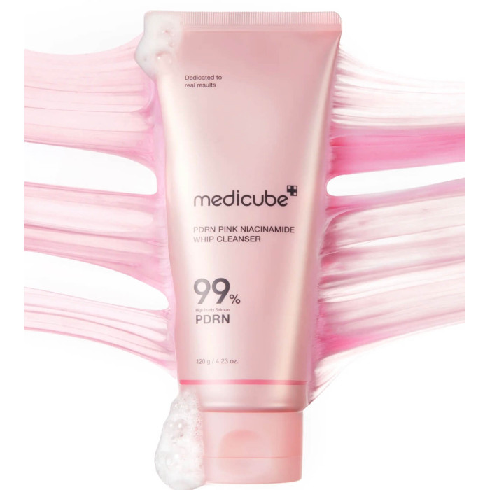 Пенка для умывания с кремовой текстурой Medicube PDRN Pink Whip Cleanser 120 g