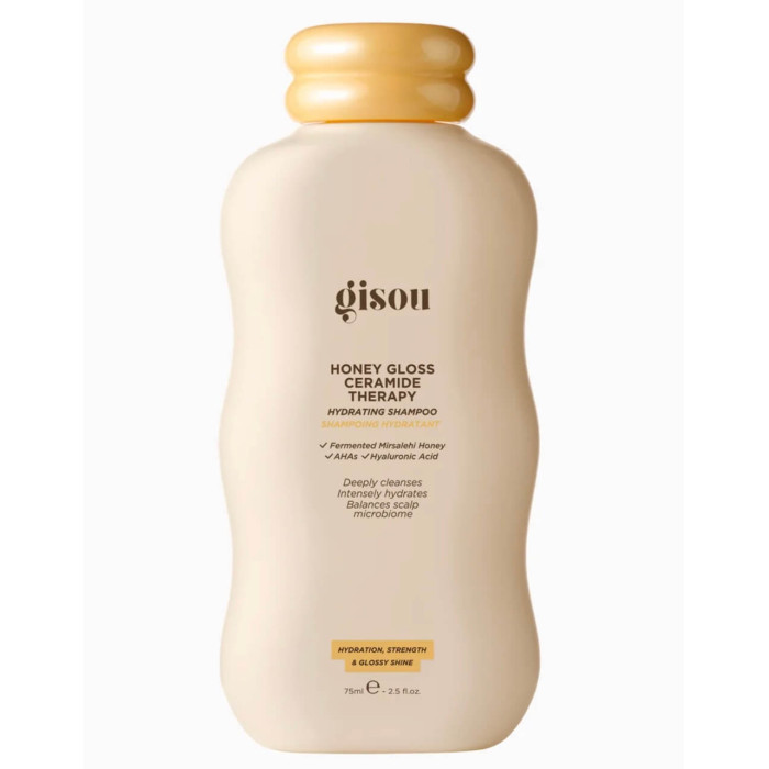 Зволожуючий шампунь для волосся Gisou Honey Gloss Ceramide Therapy Hydrating Shampoo 75 ml