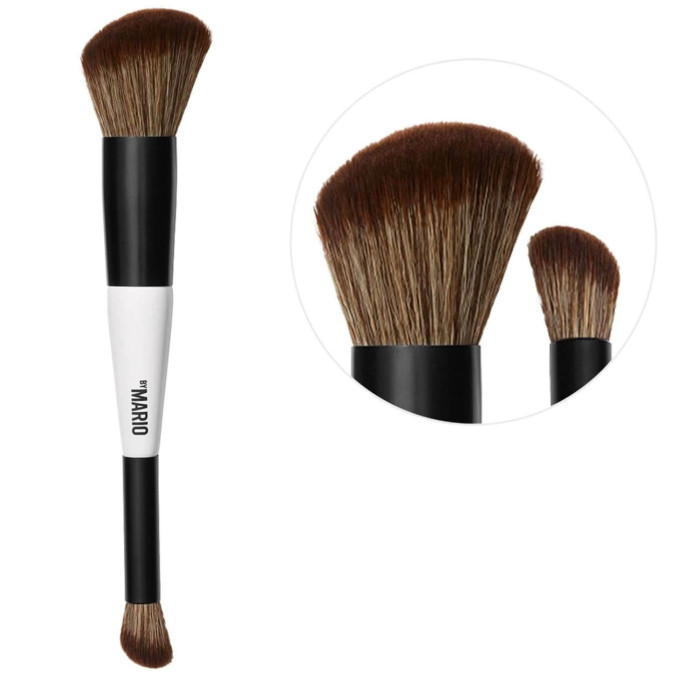 Кисть для нанесения румян и контурирования MAKEUP BY MARIO F1 Dual-Ended Contour and Blush Brush
