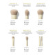 Набор кистей для макияжа Morphe Buttery Blends 6-Piece Travel Brush Set