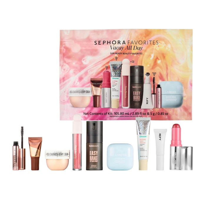 Набор для макияжа Sephora Favorites Vacay All Day Makeup and Skincare Value Set