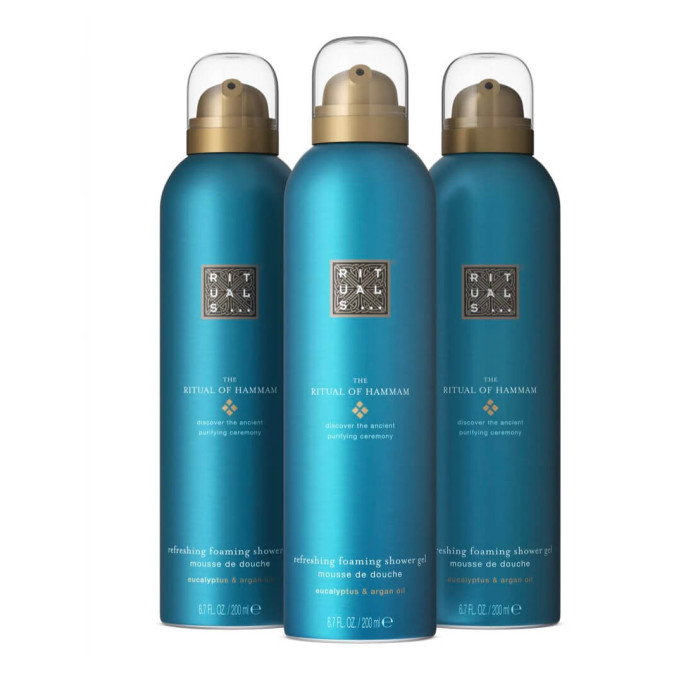Набір пінок для душу Rituals The Ritual Of Hammam Shower Foam Value Pack 3x200 ml